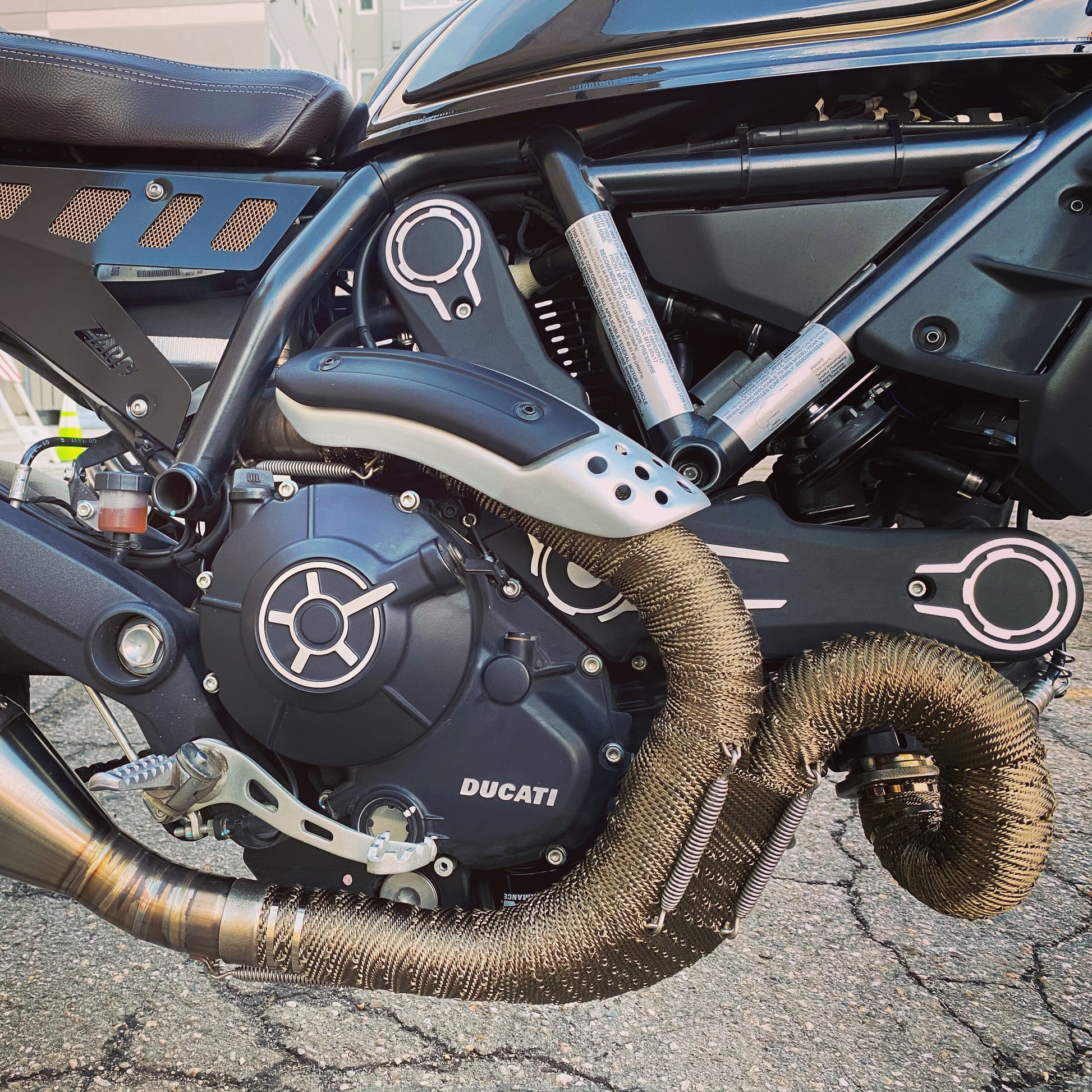 One 50 foot roll of 2 inch wide Titanium exhaust wrap. by Design Engineering