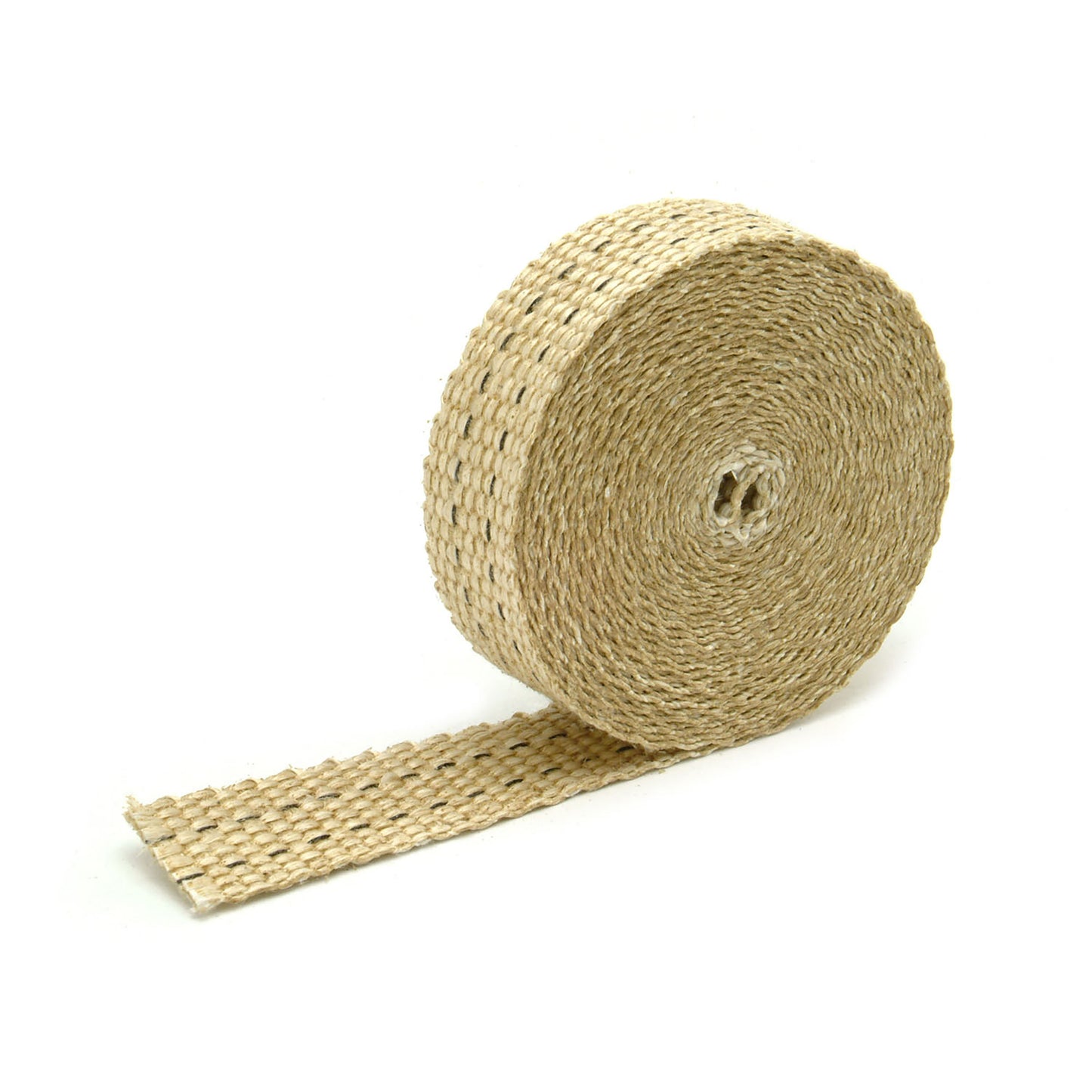 One 15 foot roll of 1 inch wide Tan Glass Fiber exhaust wrap. by Design Engineering