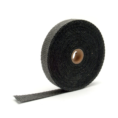One 50 foot roll of 1 inch wide Black Glass Fiber exhaust wrap. by Design Engineering