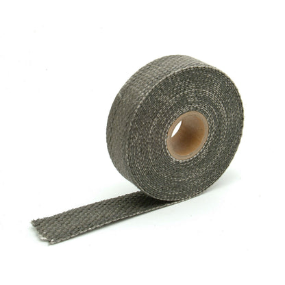 One 15 foot roll of 1 inch wide Black Glass Fiber Exhaust wrap. by Design Engineering