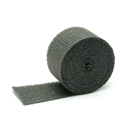 One 15 foot roll of 2 inch wide Black Glass Fiber Exhaust wrap. by Design Engineering