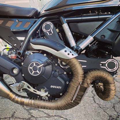 One 15 foot roll of 2 inch wide titanium exhaust wrap. by Design Engineering