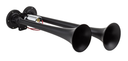 Compact chrome-plated copper dual truck horn. by Kleinn Automotive Accessories
