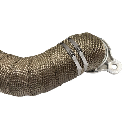 Nine 8 inch long stainless steel locking ties by Design Engineering