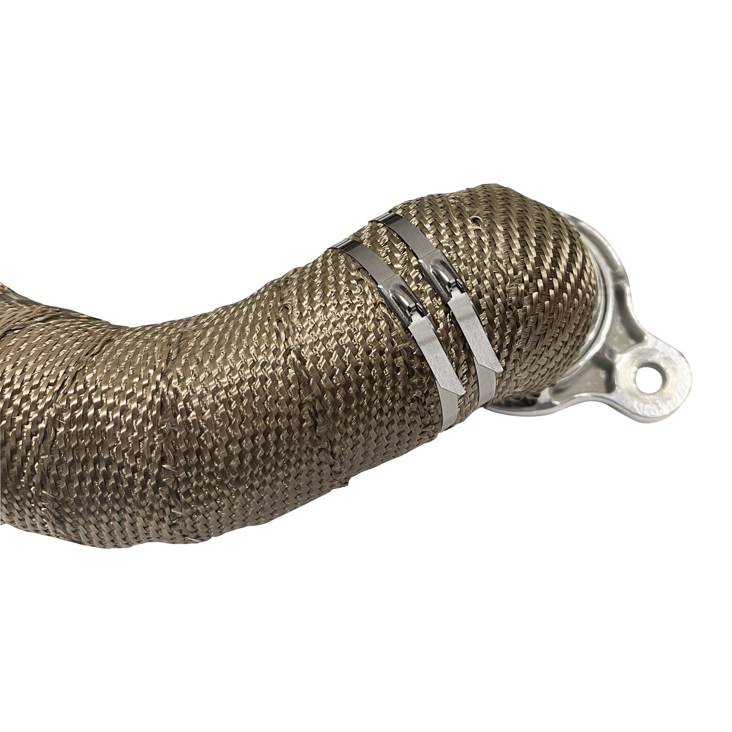 Five 14 inch long stainless steel locking ties. by Design Engineering