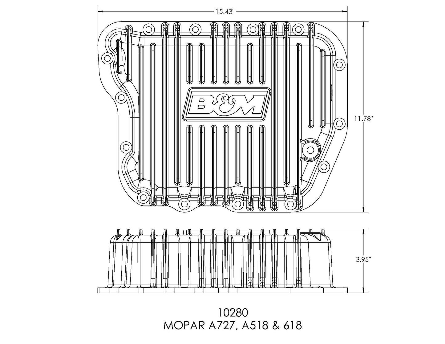 Fits all A727 (RH36, RH37) A518 (46RH, 46RE) A618 (47RH, 47RE, 48RE). by B&M