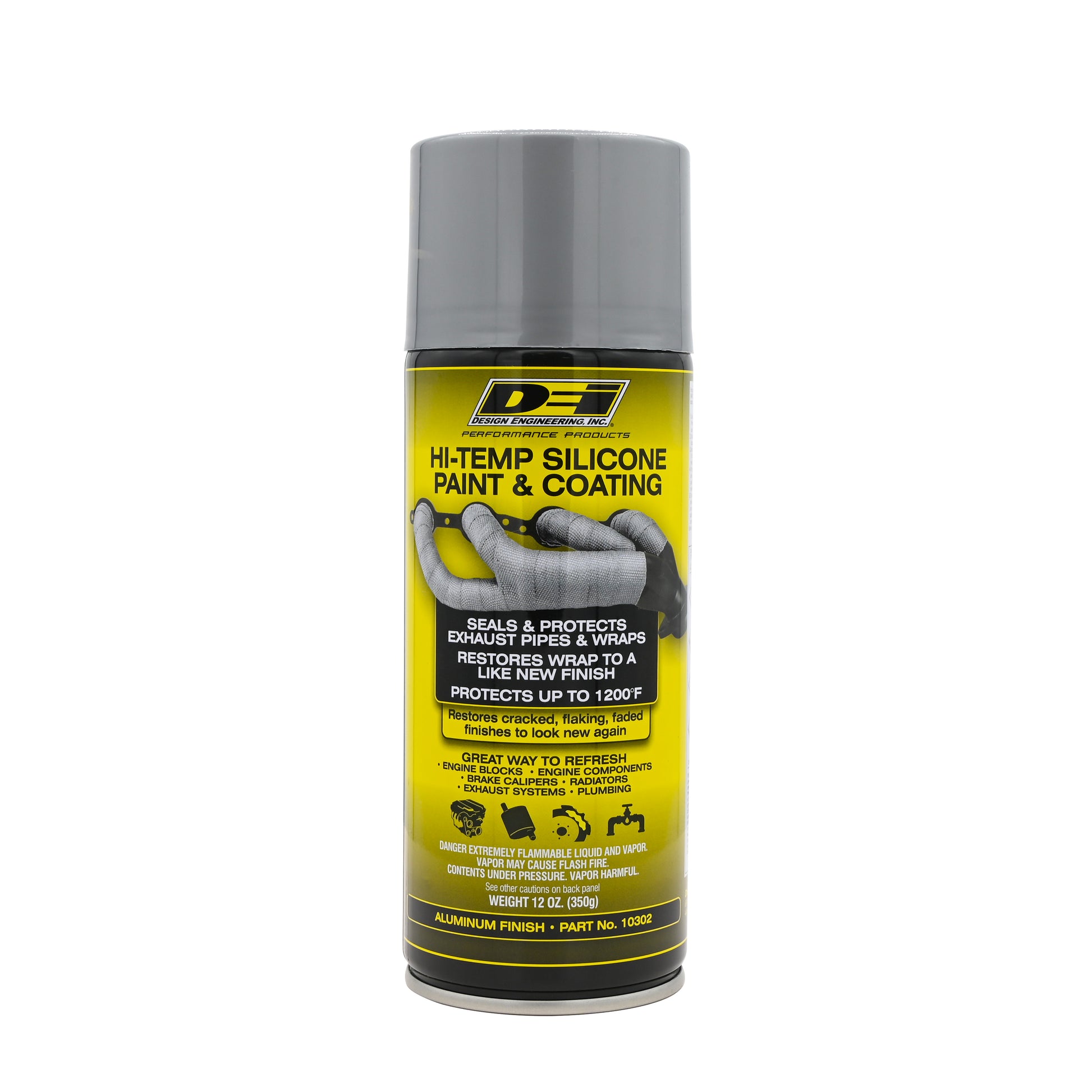 One can of high-temp silicone coating in aluminum. by Design Engineering