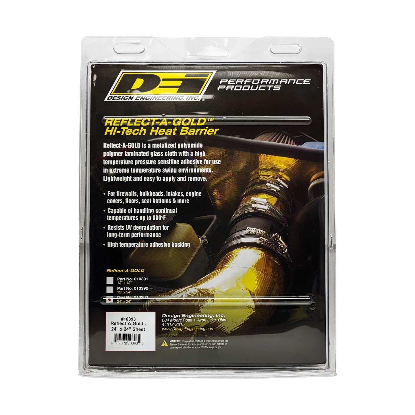 One 24 inch by 24 inch sheet of Reflect-A-Gold. by Design Engineering