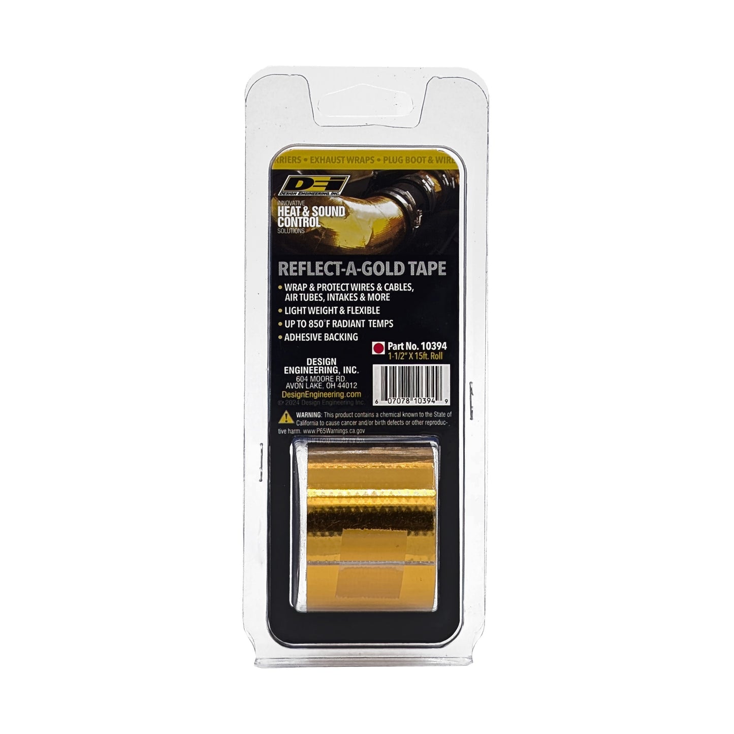 One 1-1/2 inch by 15 foot roll of Reflect-A-Gold. by Design Engineering