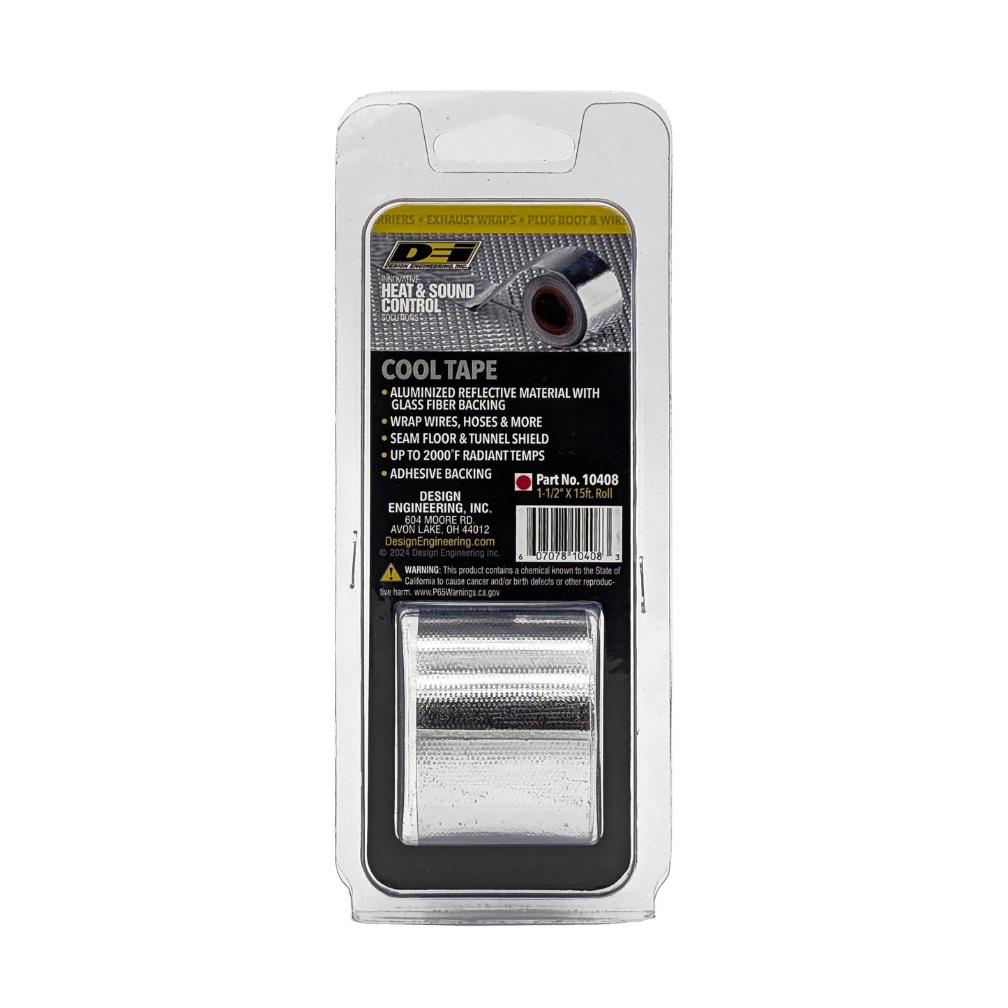 One 1-1/2 inch by 15 foot roll of Cool Tape. by Design Engineering