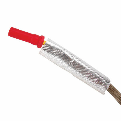 Four 6 inch lengths of aluminized sleeving with a 3/4 inch inside diameter. by Design Engineering