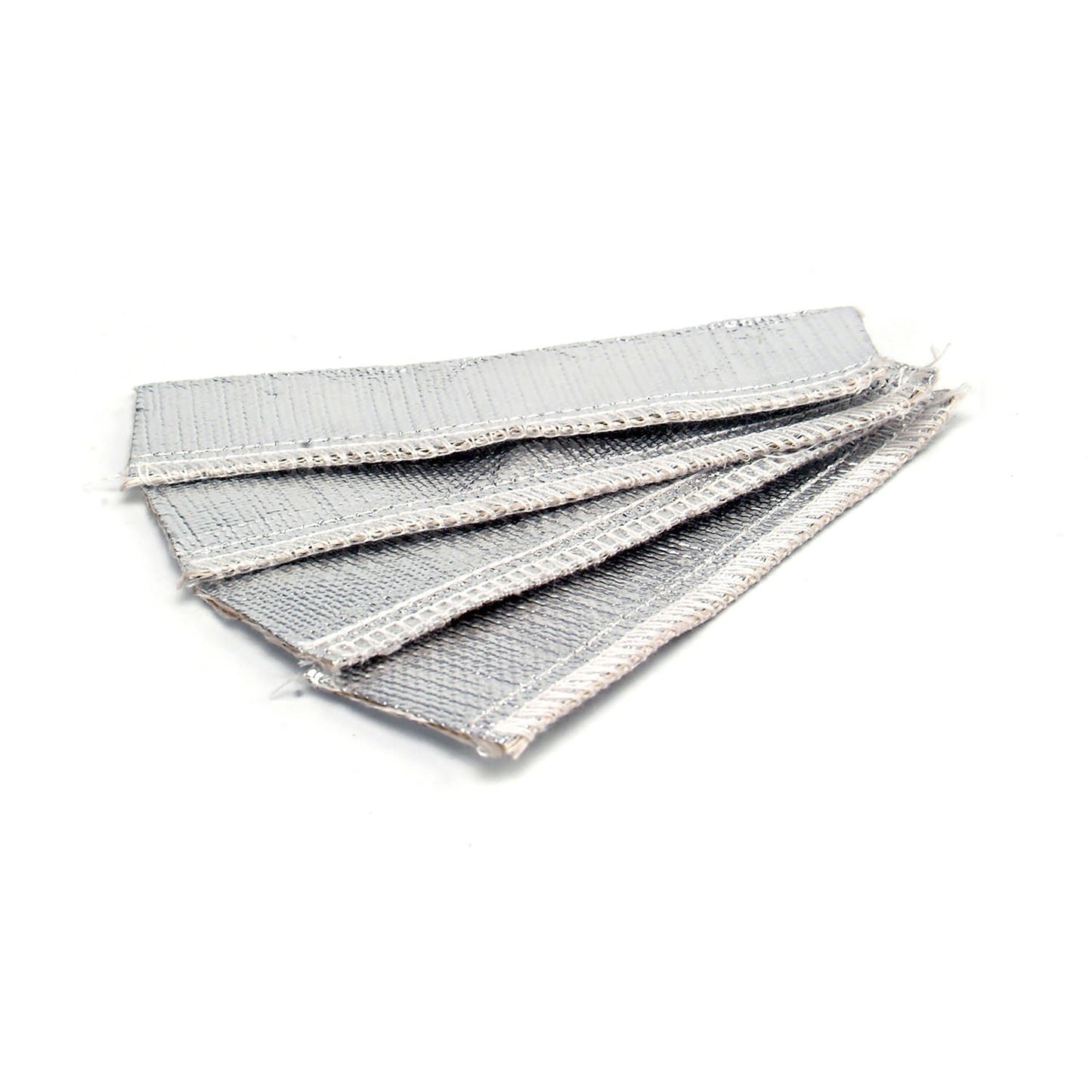 Four 6 inch lengths of aluminized sleeving with a 3/4 inch inside diameter. by Design Engineering