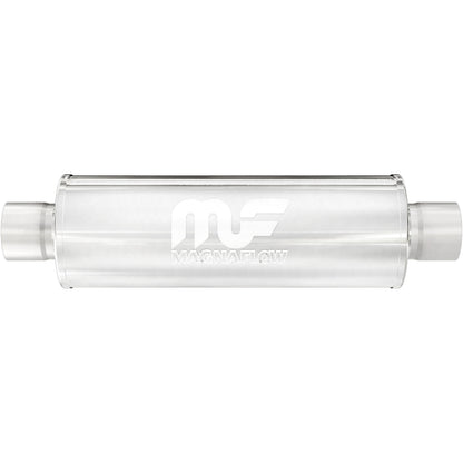 Straight-Through Performance Muffler; 2.25in. Center/Center; 4x14x4 Body by MagnaFlow Exhaust Products