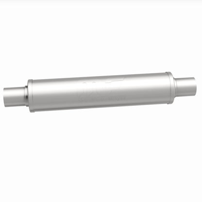 Straight-Through Performance Muffler; 2.25in. Center/Center; 4x18x4 Body by MagnaFlow Exhaust Products