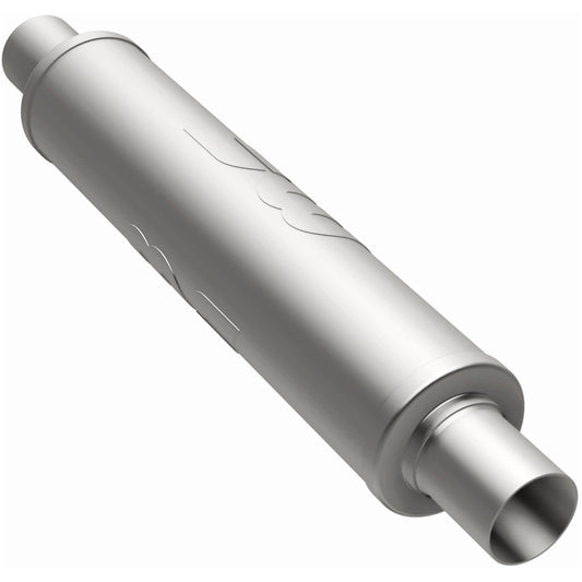 Straight-Through Performance Muffler; 2.25in. Center/Center; 4x18x4 Body by MagnaFlow Exhaust Products