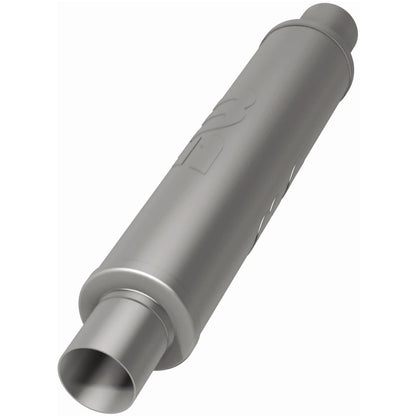 Straight-Through Performance Muffler; 2.5in. Center/Center; 4x18x4 Body by MagnaFlow Exhaust Products