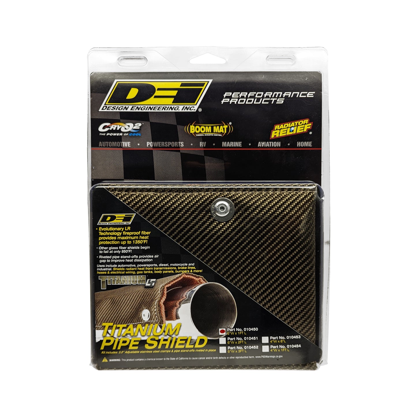 Pipe Shield Titanium 6in x 12in by Design Engineering