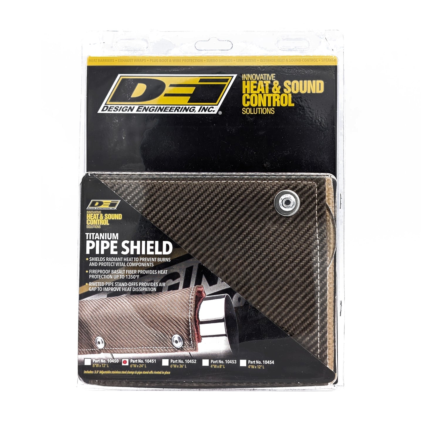 Pipe Shield Titanium 6in x 24in by Design Engineering