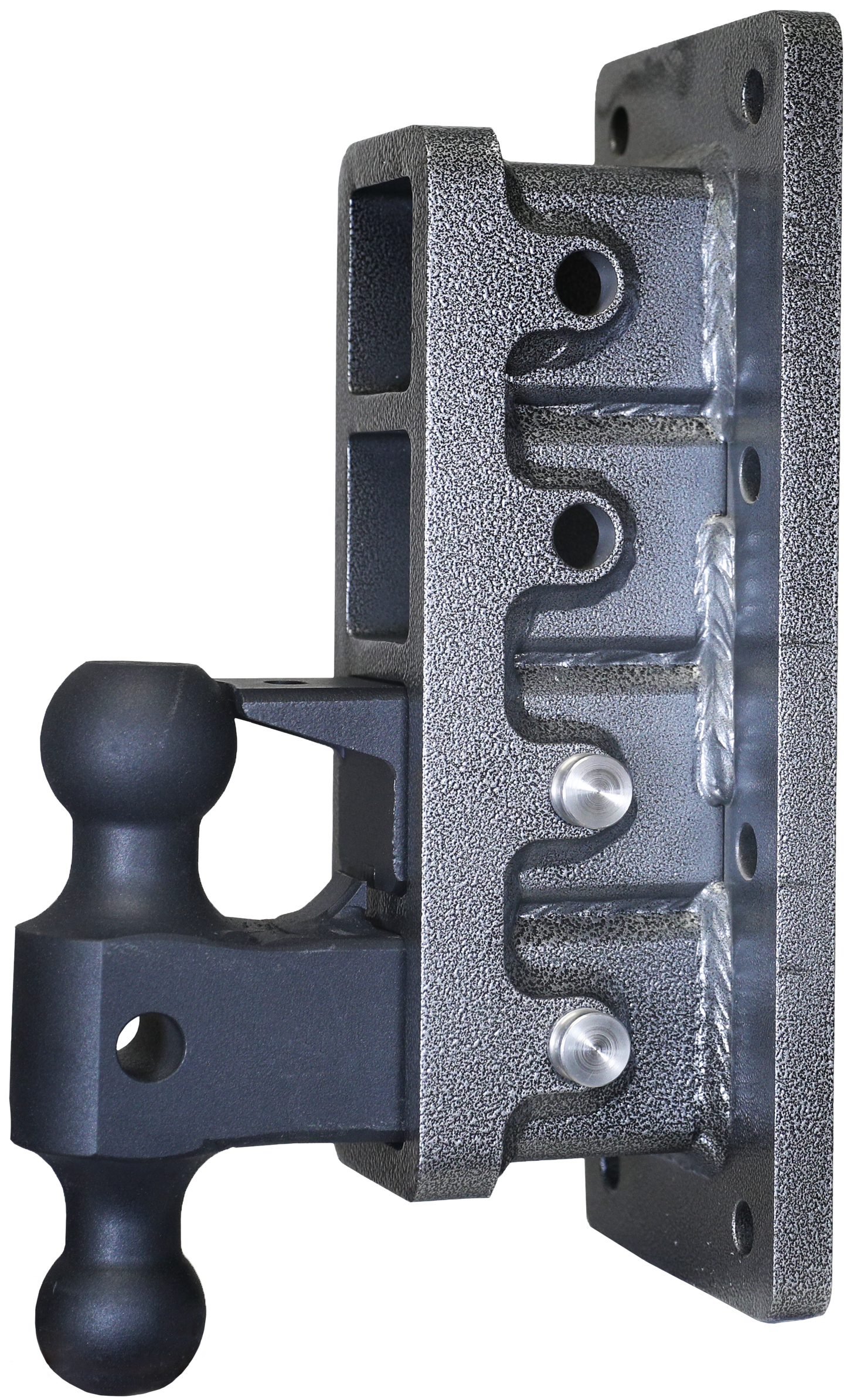 MEGA-DUTY 2.5" Bolt-On 9" Drop 3.5K TW 32K Hitch with Dual-Ball & Pintle Lock by GEN-Y Hitch