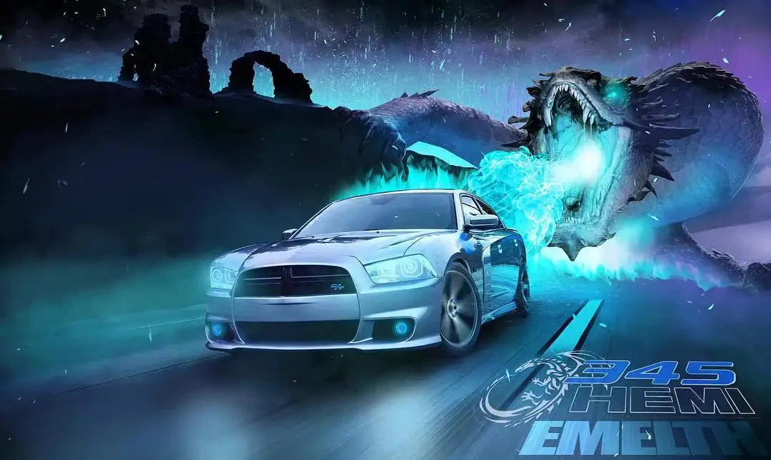 ORACLE Lighting 2011-2014 Dodge Charger LED Headlight Halo Kit by ORACLE Lighting