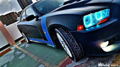 ORACLE Lighting 2011-2014 Dodge Charger LED Headlight Halo Kit by ORACLE Lighting
