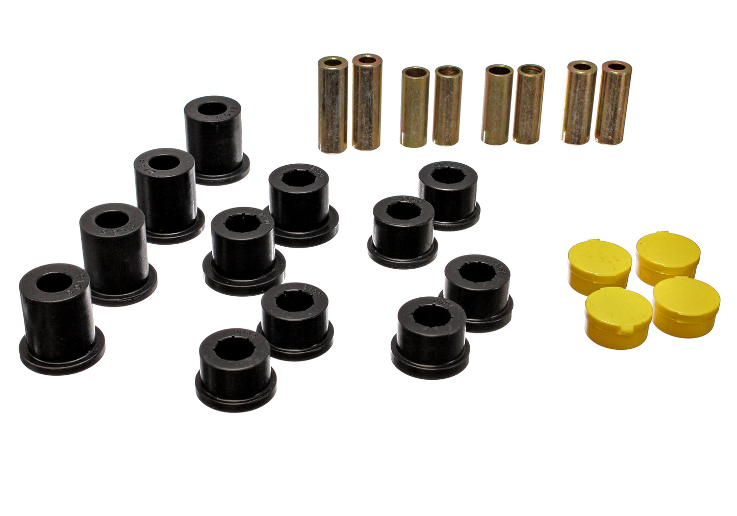 Control Arm Bushing Set; Black; Front; Performance Polyurethane; by Energy Suspension