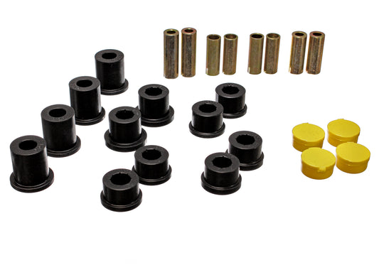 Control Arm Bushing Set; Black; Front; Performance Polyurethane; by Energy Suspension