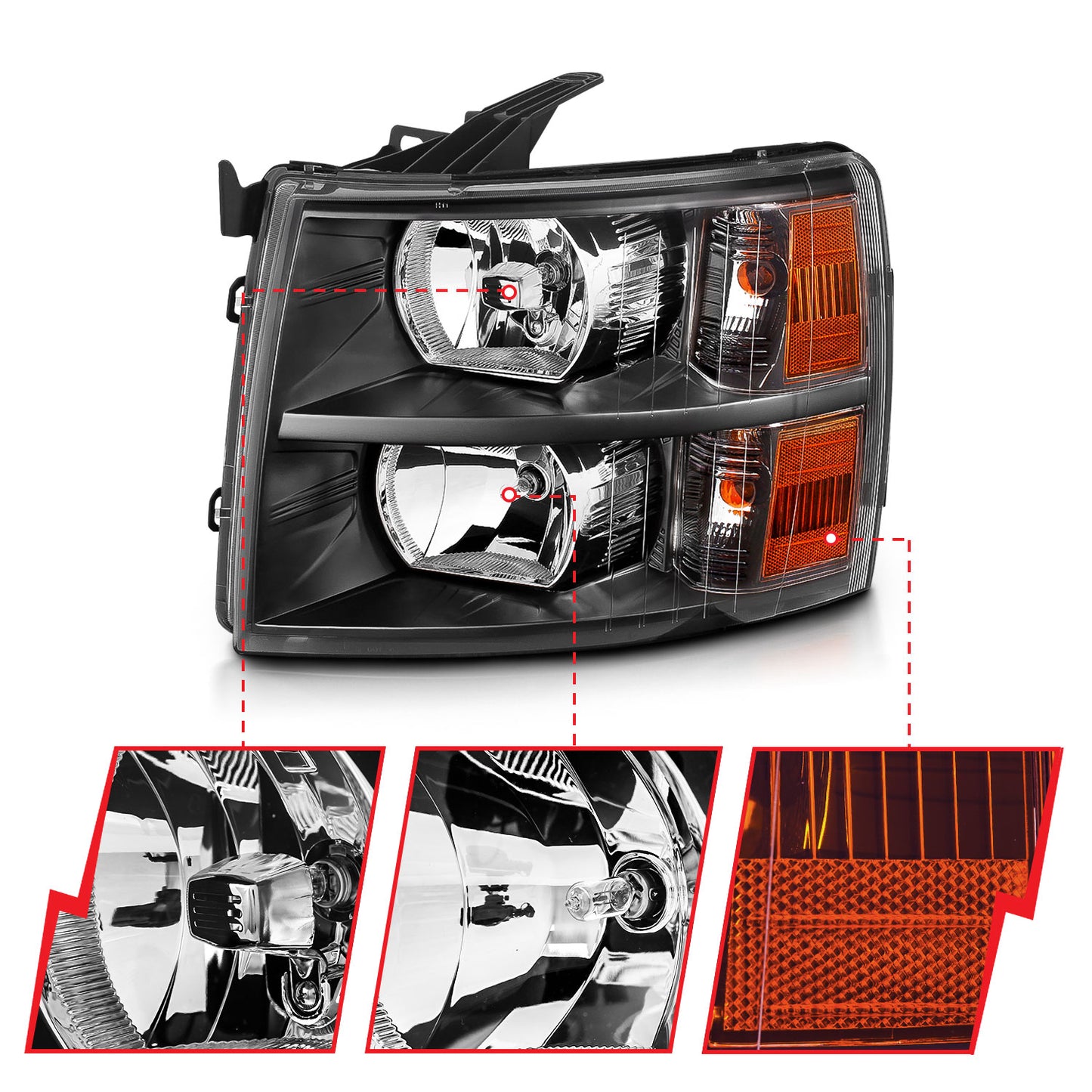 ANZO USA Crystal Headlights by ANZO USA