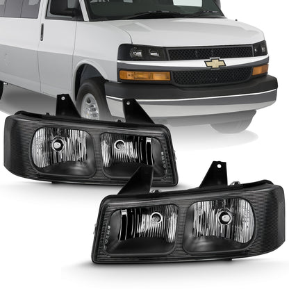 Crystal Headlight Black by ANZO USA