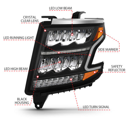 LED Crystal Headlights by ANZO USA