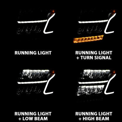 LED Crystal Headlights by ANZO USA