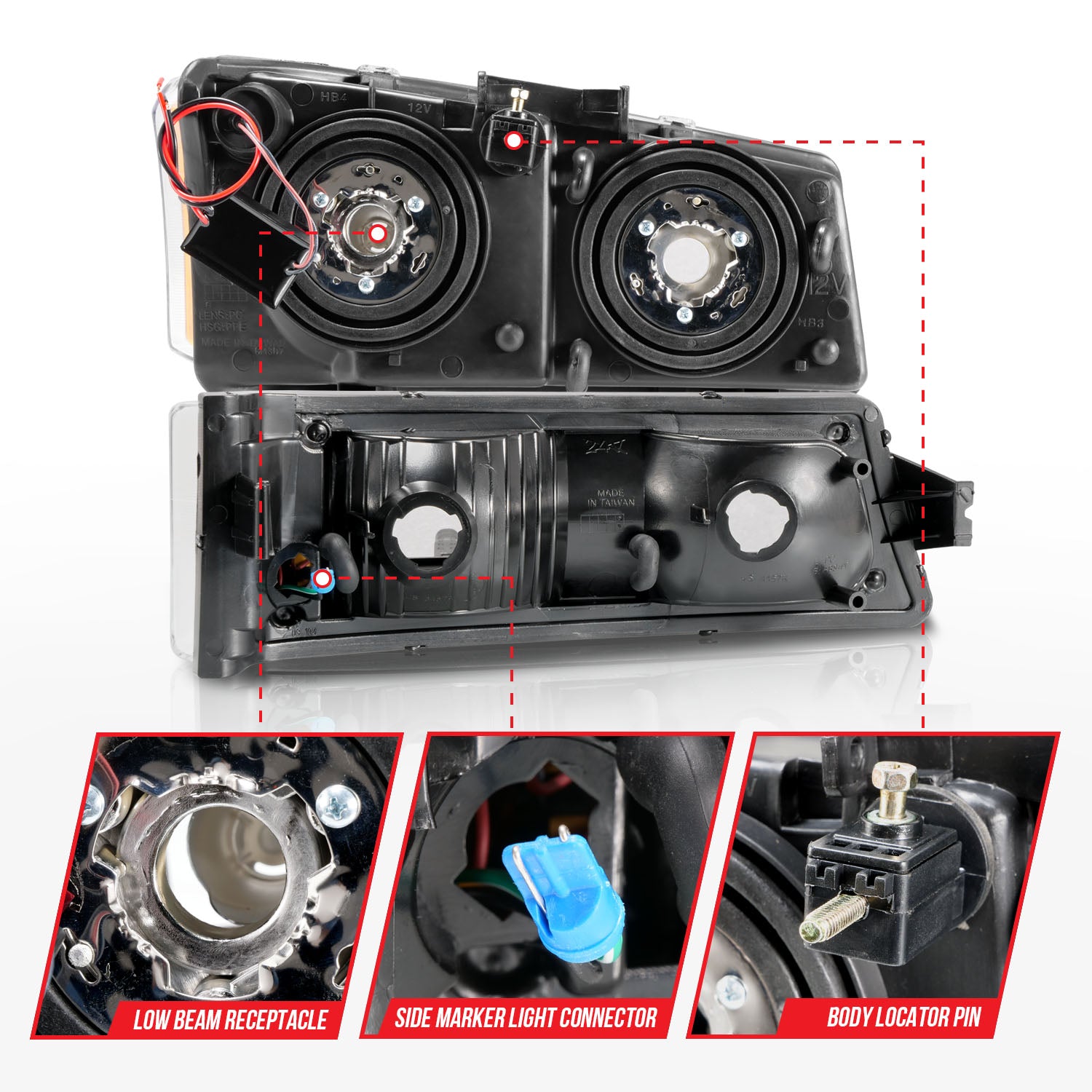 Headlight Assembly by ANZO USA