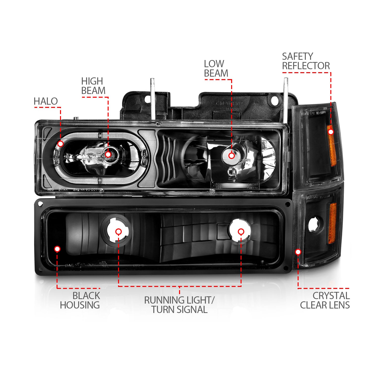 Headlight Assembly by ANZO USA