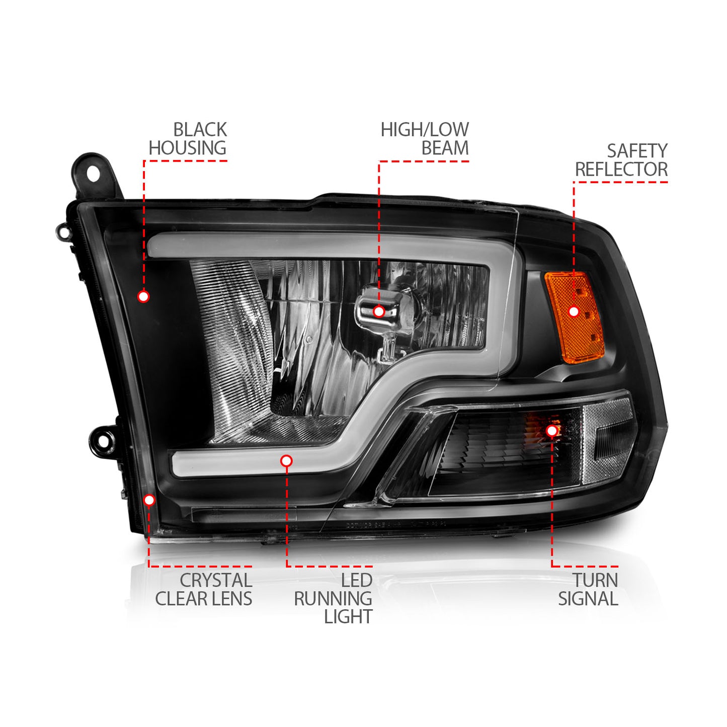 Headlight Assembly by ANZO USA