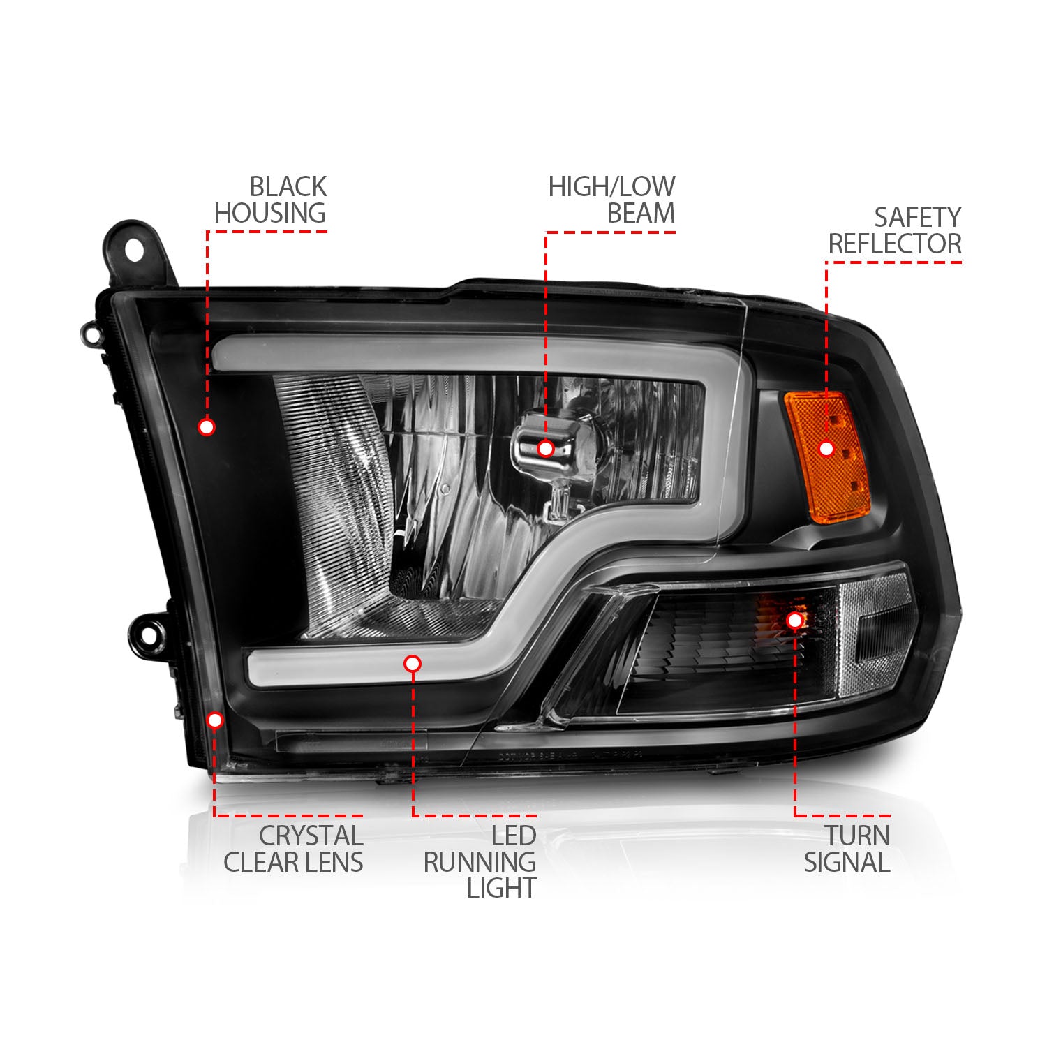 Headlight Assembly by ANZO USA