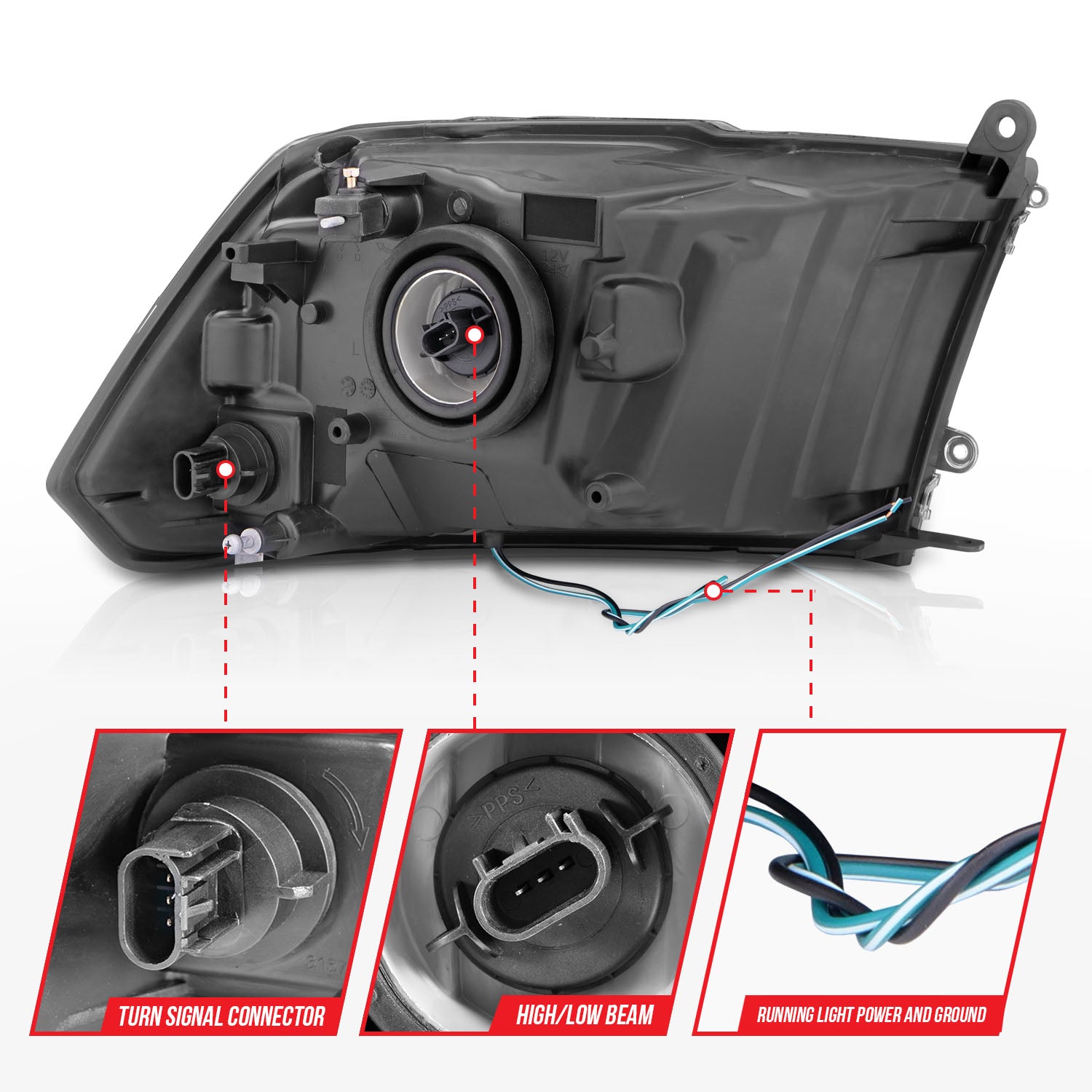 Headlight Assembly by ANZO USA