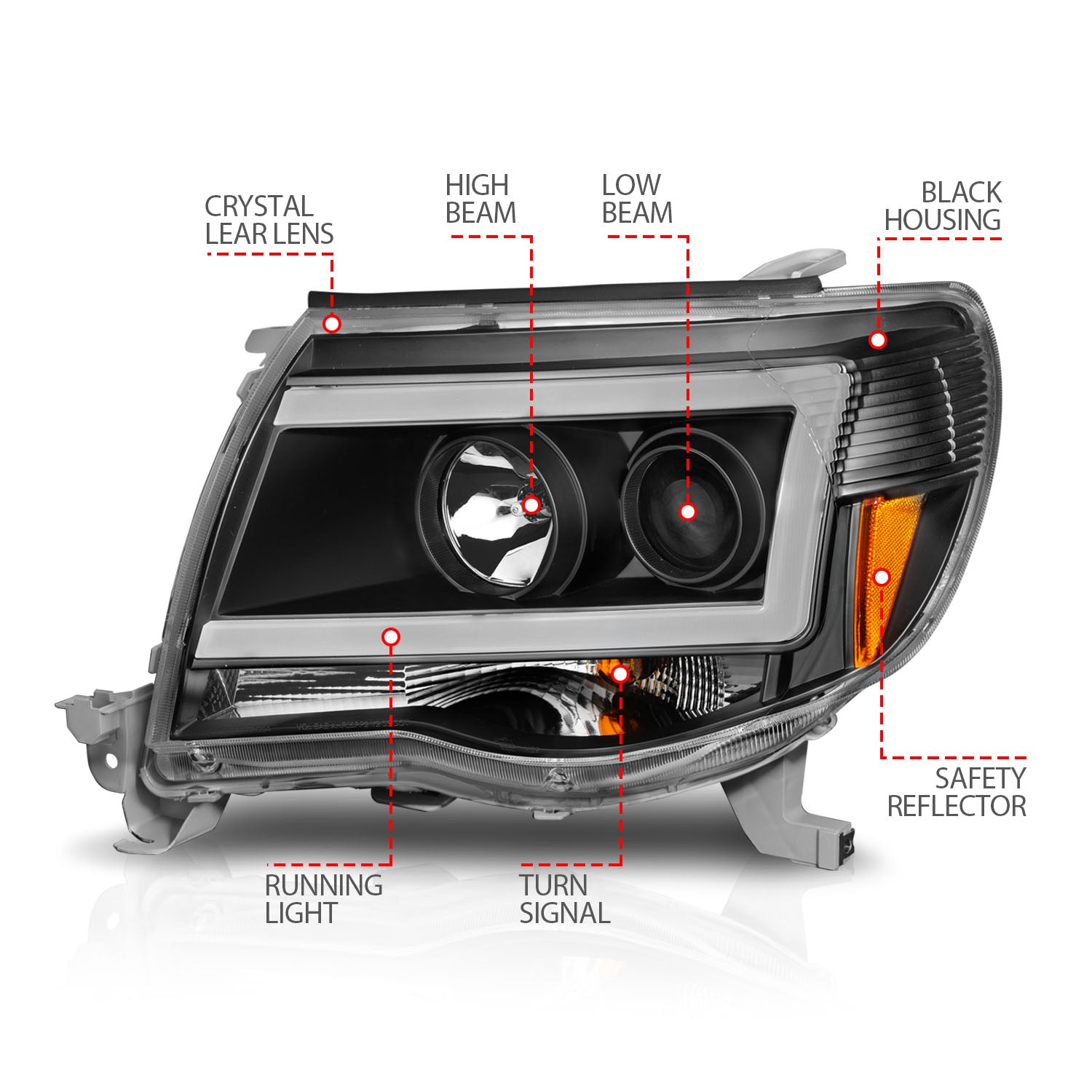 Projector Headlight by ANZO USA
