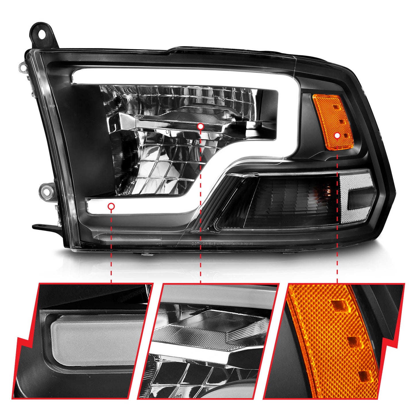LED Projector Headlight by ANZO USA