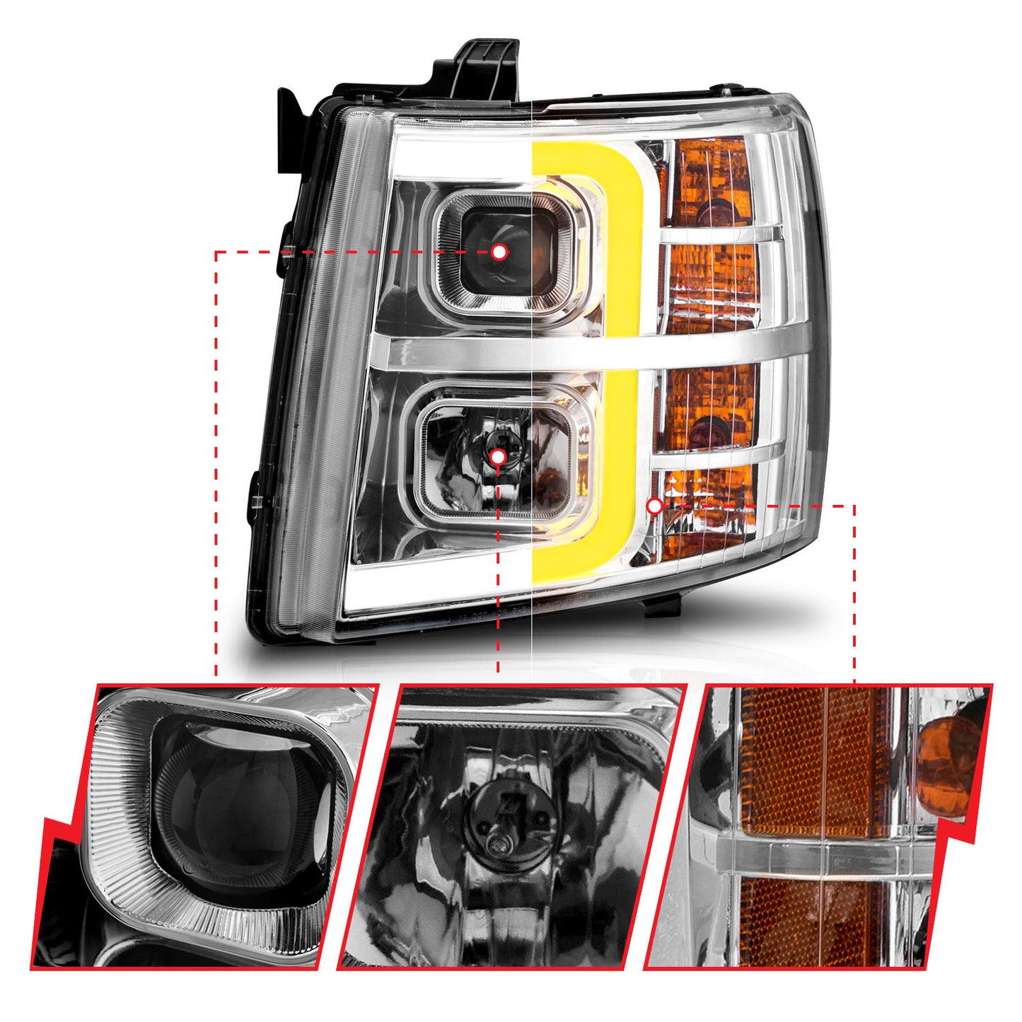Projector Headlight by ANZO USA