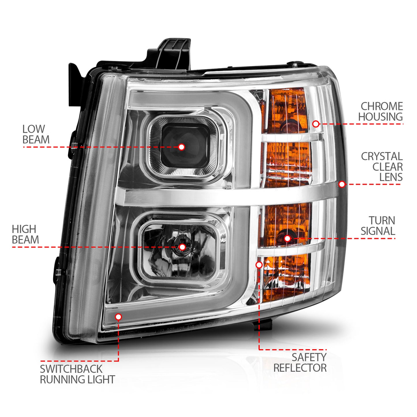 Projector Headlight by ANZO USA