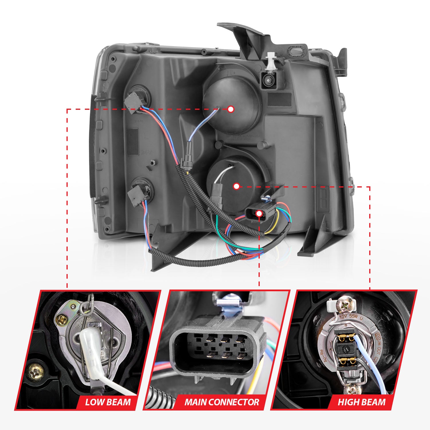 Projector Headlight by ANZO USA