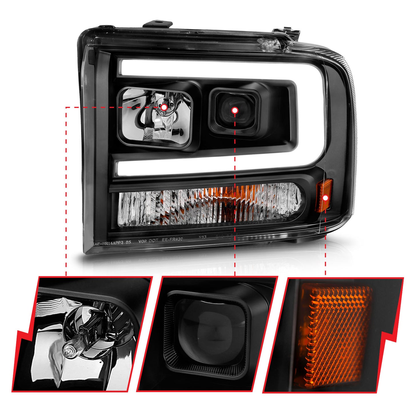 Projector Headlight by ANZO USA