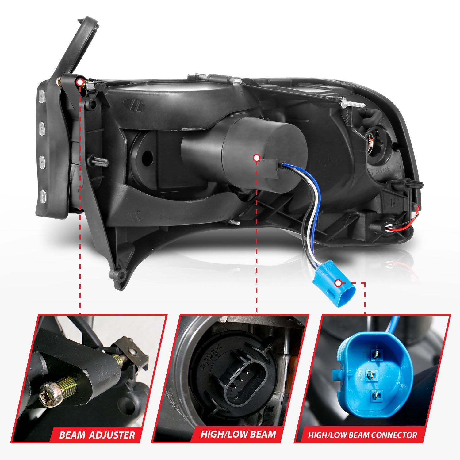 Headlight Assembly by ANZO USA