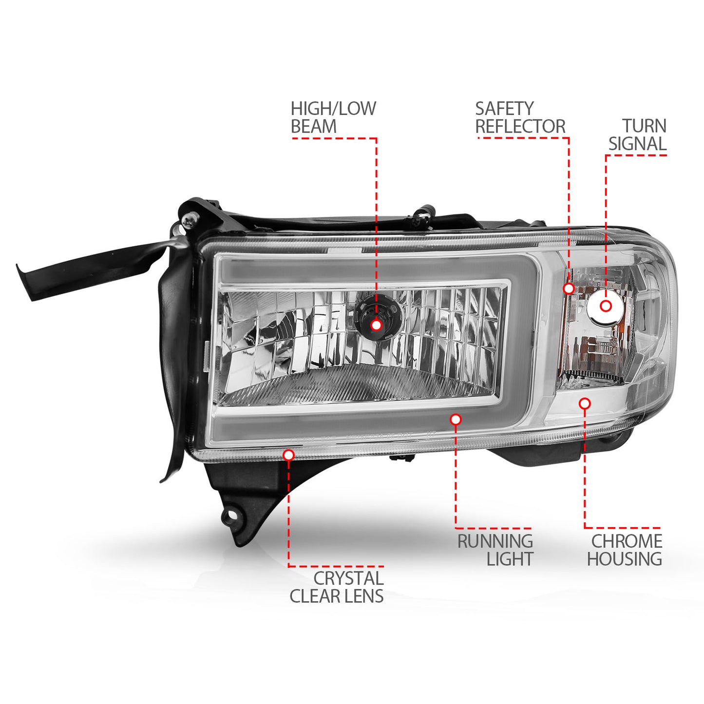 Headlight Assembly by ANZO USA