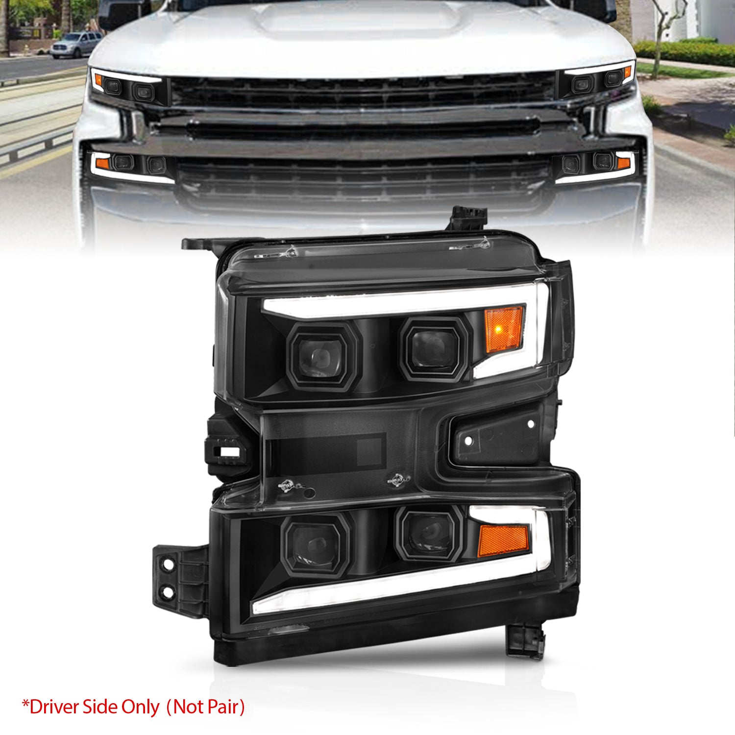 LED Projector Headlight by ANZO USA