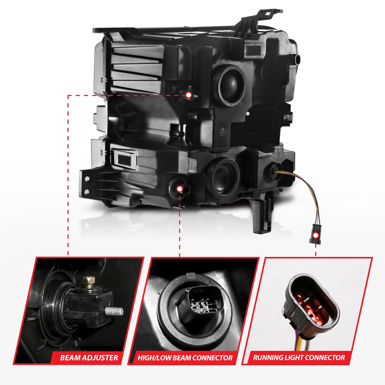 LED Projector Headlight by ANZO USA