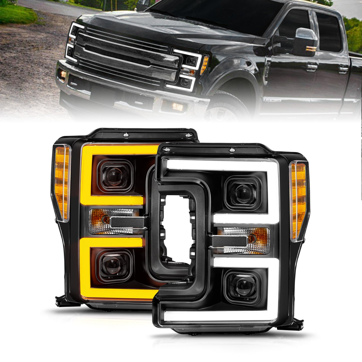 LED Projector Headlight by ANZO USA