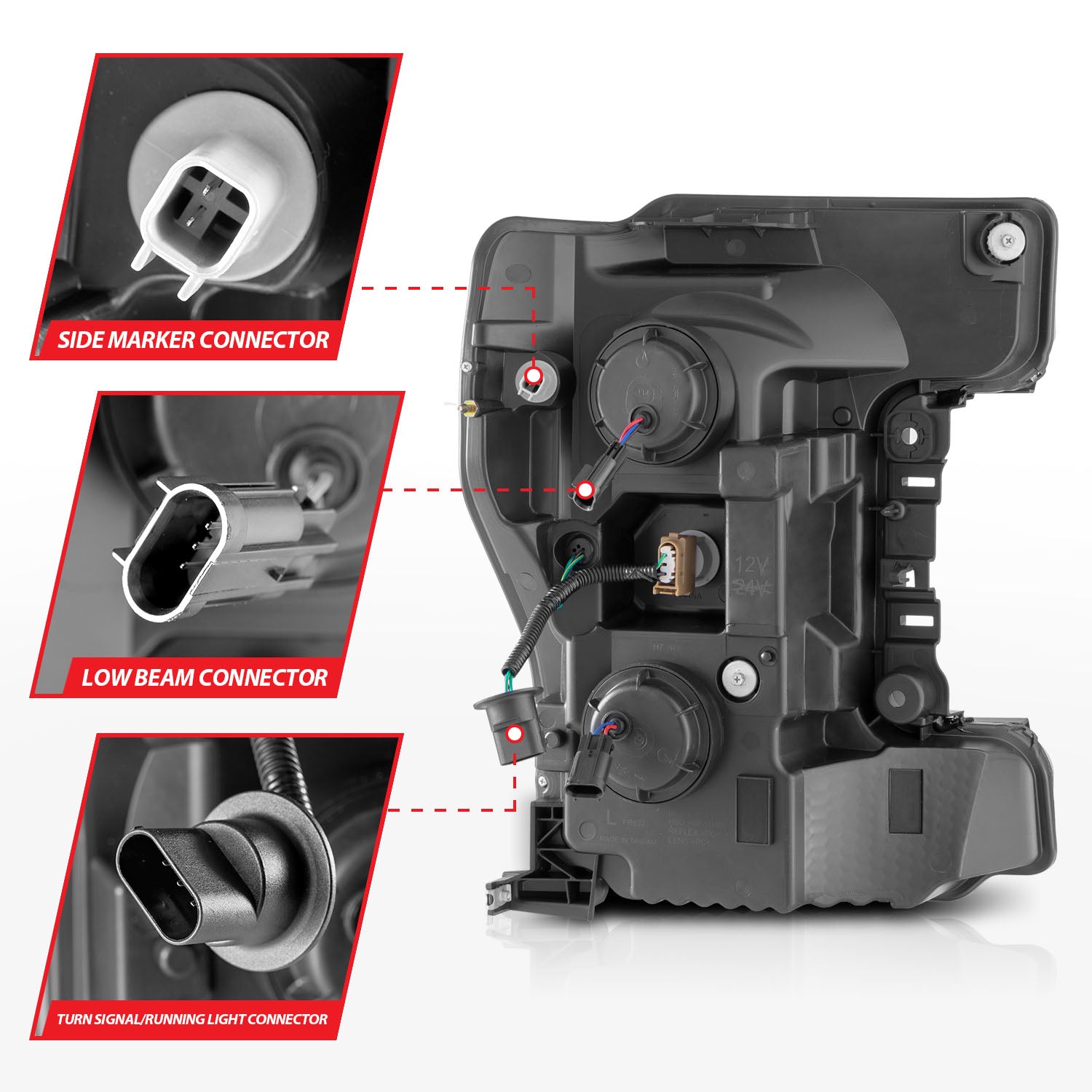 LED Projector Headlight by ANZO USA