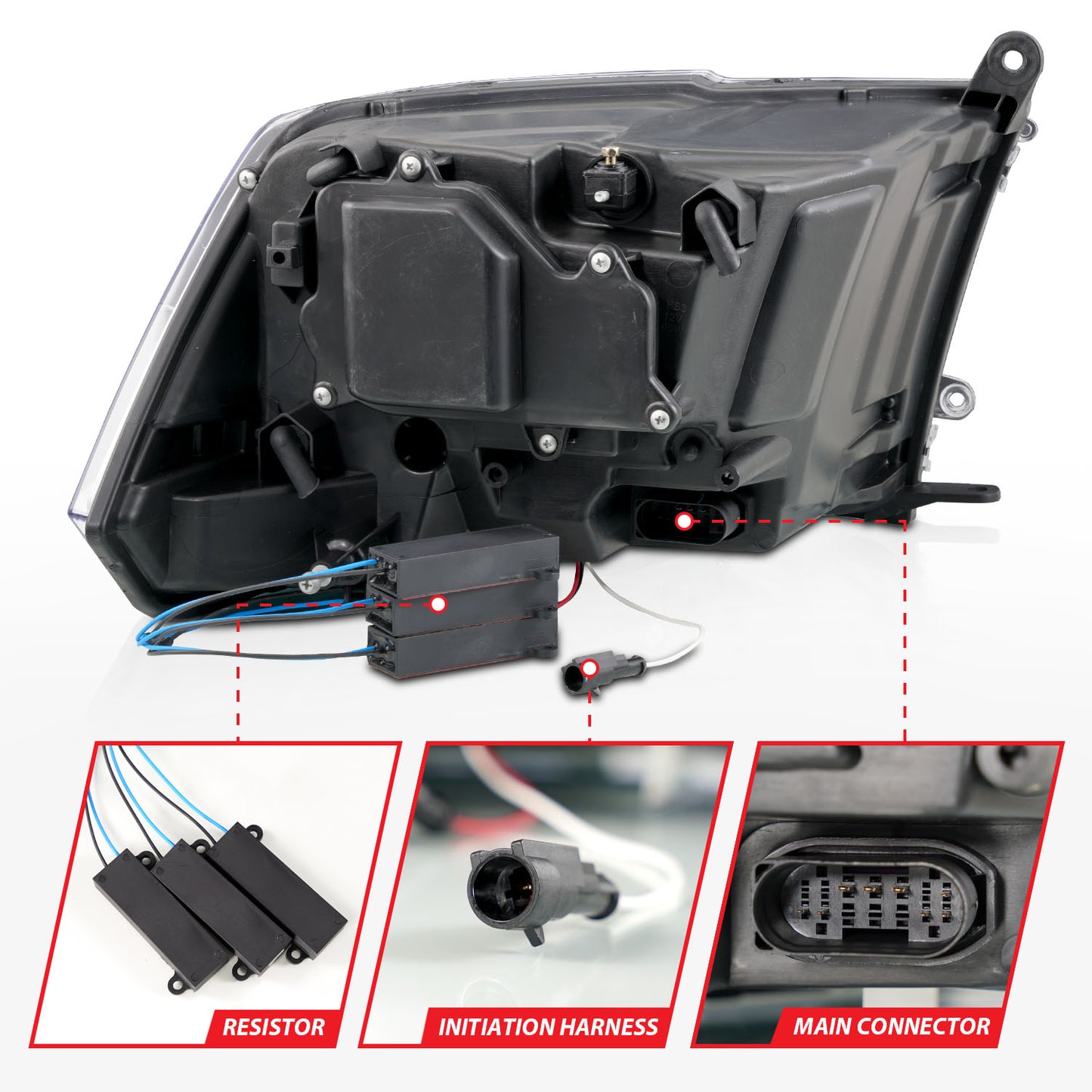 LED Projector Headlight by ANZO USA