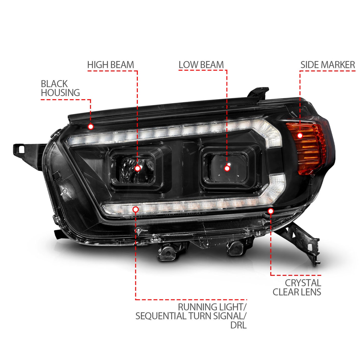 Projector Headlight by ANZO USA